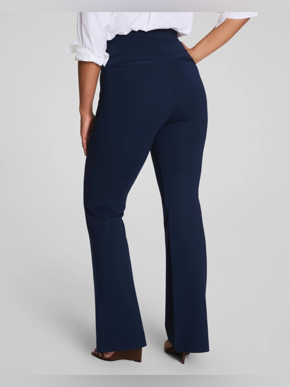 Spanx | SuperSmooth PerfectFit Ponte Flare | Navy | Women’s Size 1x | NWT - Picture 5 of 13